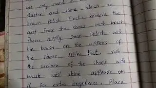 Short Essay On "How to polish shoes"||Ten lines Essay On "How to polish shoes"