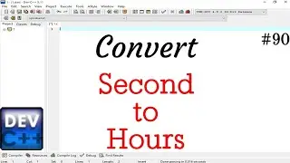 Write a program for convert time from second to Hour