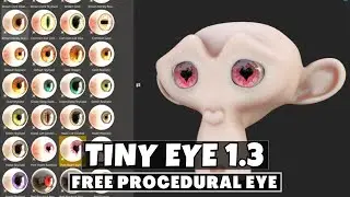 Tiny Eye 1.3 | Free Full Procedural Stylised eyes for Blender | Free Blender Addon