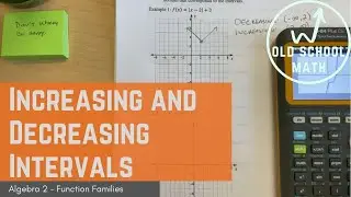 Increasing and Decreasing Intervals