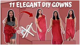 #QuaratineMadeMe Use Bedsheet To Drape CHIC DIY GOWNS | No SewXNo Glue |DIY DRESSES | Sukriti Saini
