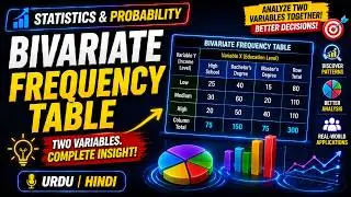 Bivariate Frequency Table |Statistics|STA301|Lecture 15|Urdu|Hindi