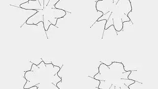 Studying the Bezier Curve. Draw by openFrameworks