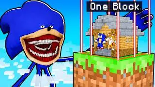 SHIN SONIC vs Most Secure One Block House in Minecraft...