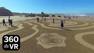 360 8K - Circles in the Sand, May 29, 2021 - Bandon, Oregon