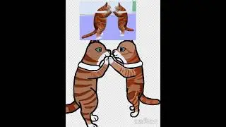 Просто арт двух игроков в Игре в котенка
