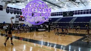 Logan Chieftains vs General Sherman 7th Grade Volleyball Set 1 - Panther Invite Tournament-10-7-2023
