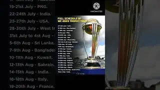World Cup 2023 Trophy Tour #shorts #cricket