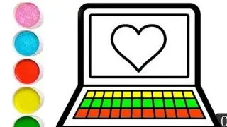 draw laptop | how to draw laptop for kids | easy drawing