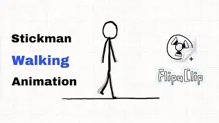 How to animated Walking Stickman in FlipaClip | super EASY