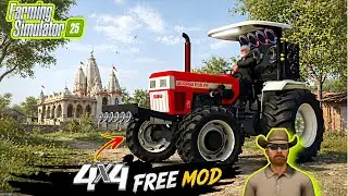 Swaraj 855 4x4 Free Mod for FS25! 🚜 Best Indian Tractor for FS 25 