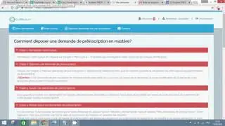 Étapes de pré inscription aux Mastères | FSEGT (2018/2019)