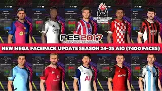 PES 2017  MEGAFACEPACK NEW UPDATE 2025 AIO