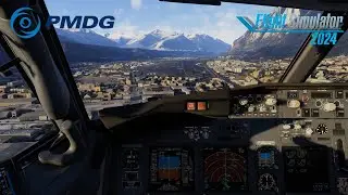 PMDG 737 FOR MSFS 2024! Beautiful Innsbruck Landing