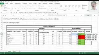 IF function and AND operator in EXCEL
