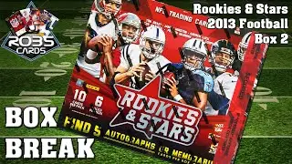 NFL Rookies & Stars 2015 Hobby Box break Football Cards Part 2 🏈🏈🏈 RobsCards