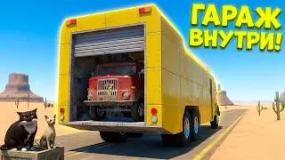 I BUILT THE LONGEST BUS WITH A GARAGE INSIDE AND I LIVE IN IT! The long Drive