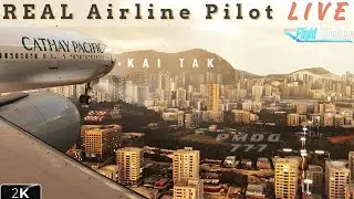 EPIC Kai Tak Approach | Real Airline Pilot | PMDG 777 | Asiana 214 Breakdown! #msfs20 #pmdg #777