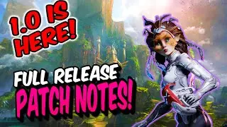 1.0 PATCH NOTES. THIS IS BIG.  - Predecessor Patch Notes
