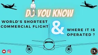 The shortest commercial flight in the world | 90 seconds passenger flight in the world