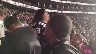 Sting Beating Lethal Through The Crowd - AEW Full Gear 2022
