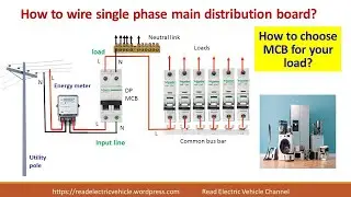 How to wire a home distribution board? MCB name plate details