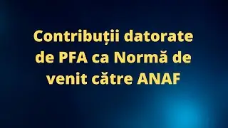 Taxe aferente PFA-urilor la Norma de venit