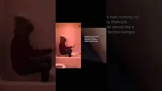 Toy firetruck with low batteries turns into techno banger (Bucket Drum Cover)