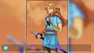 [SPEEDART] Link, The Legends of Zelda - Clipstudio paint pro (CSP)