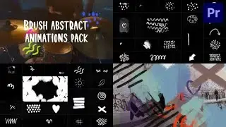 Brush Abstract Animations Pack Premiere Pro Template Downloa