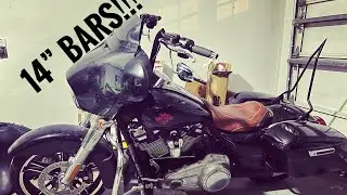 14” Handlebars On Street Glide / Electra Glide Using Stock Cables
