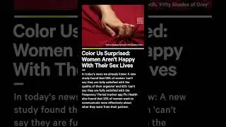 Women Aren't Happy With Their Sex Lives? Groundbreaking