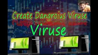 how to hang pc through virus||notepad