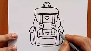 How To Draw A Backpack #sketch | Magic Drawings #drawingtips  #backpack #learntodraw #Illustration