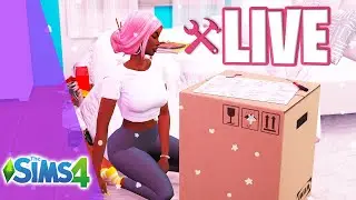 LIVE SIMS 4 Laundromat & Apartment Build | LP Prep
