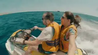 Jet ski in Mykonos of Greece