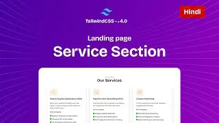 Service Section HTML Landing Page | Figma to Tailwind CSS Tutorial