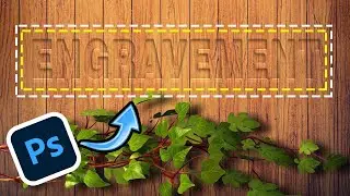 How to Create an Engraved Text Effect in Photoshop | Blend Effect #photoshop