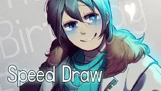 【Undertale】Undererasure Human Sans - Speed Draw【SAI】