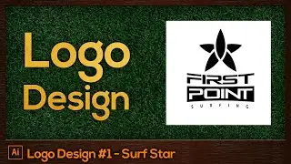 Logo Design #1 Surf Star | Adobe Illustrator For Beginners Tutorial [FREE]