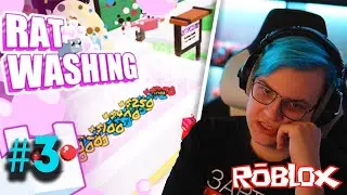 Пятёрка тестит скин и играет в ROBLOX Rat washing tycoon | Нарезка Стрима ФУГА TV