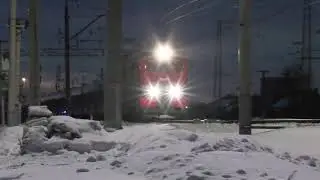 ЭП2к с фирменным поездом №713 "Стриж" Санкт-Петербург - Самара
