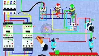 Control ON OFF with Manual Reverse Forward Starter @AllGyanElectrical