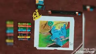 Krishna drawing time lapse by Girishwar