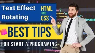 Text Effect Rotate How to make Text Effect Using html & css