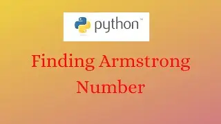 Basic Python Programs ||  Armstrong Number || Python in Tamil