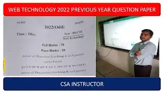 Web Technology Previous year 2022 Question Paper Solution || cse 3rd sem || diploma ||sbte bihar
