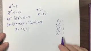 Find the four 4th roots of 1.