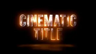 Cinematic Trailer Text Animation in After Effects