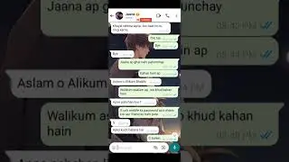 Cute Chat Conversation || aj mere bachay ka mood acha hai || prank || Ziddi Ladki Caring Ladka